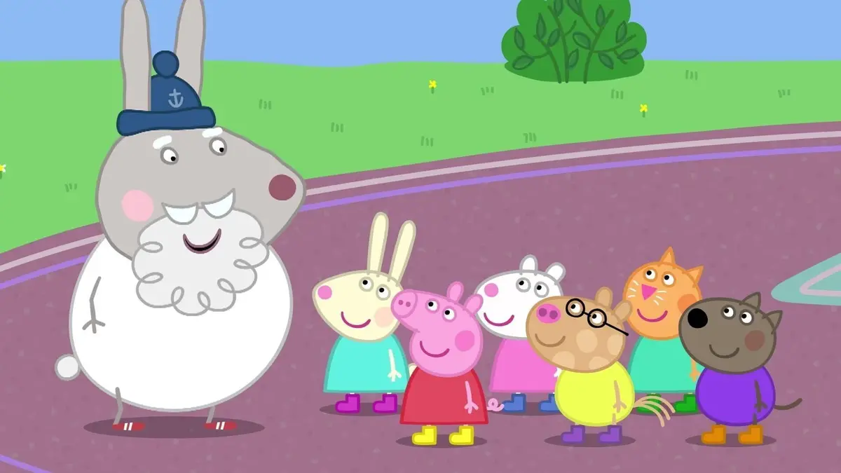 Visuel de Peppa Pig S07E39 Le jardin de pierres de Papy Pig