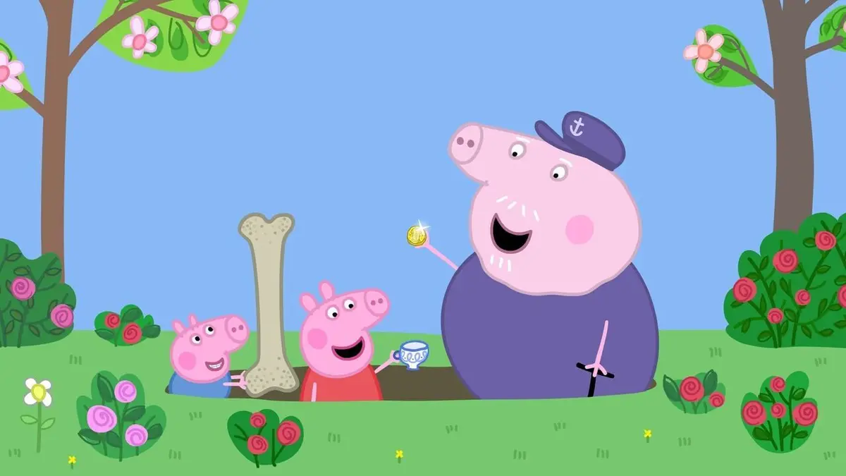 Visuel de Peppa Pig S09E08 Le van artistique de mamie Sheep