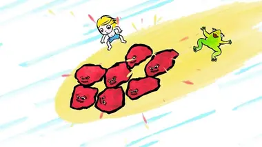 Les cailloux feux d'artifice