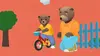 Petit Ours Brun à vélo