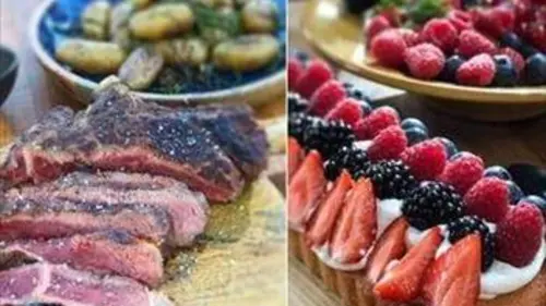 Petits plats en équilibre été Magret au barbecue et melon