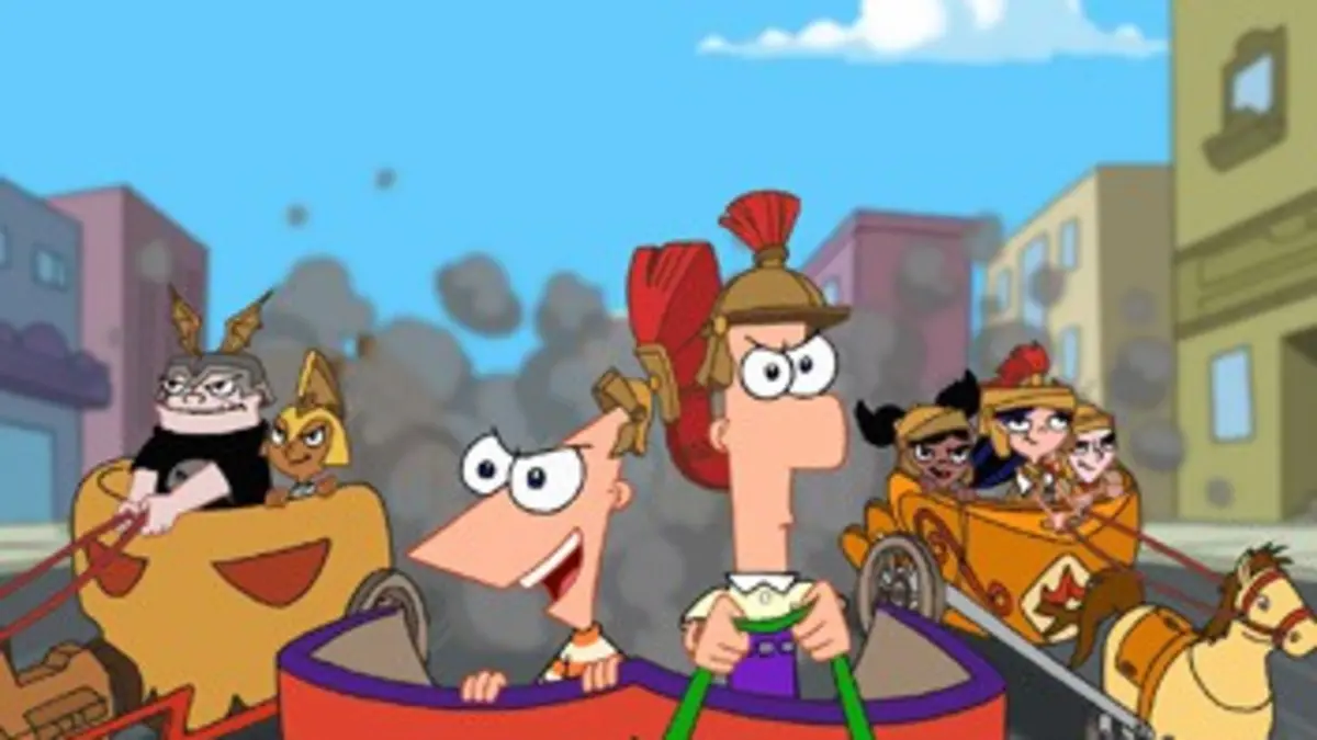 Phinéas et Ferb S01E29 La course de chars