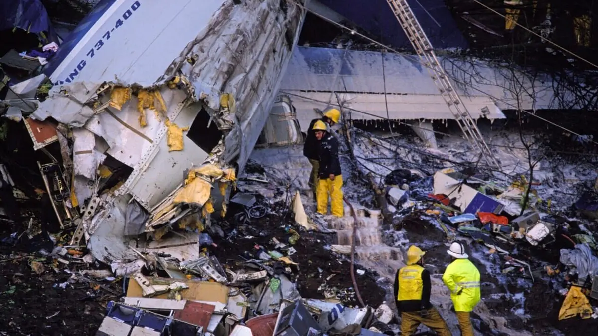 Plane Crash Recreated Kegworth, vol BD 092