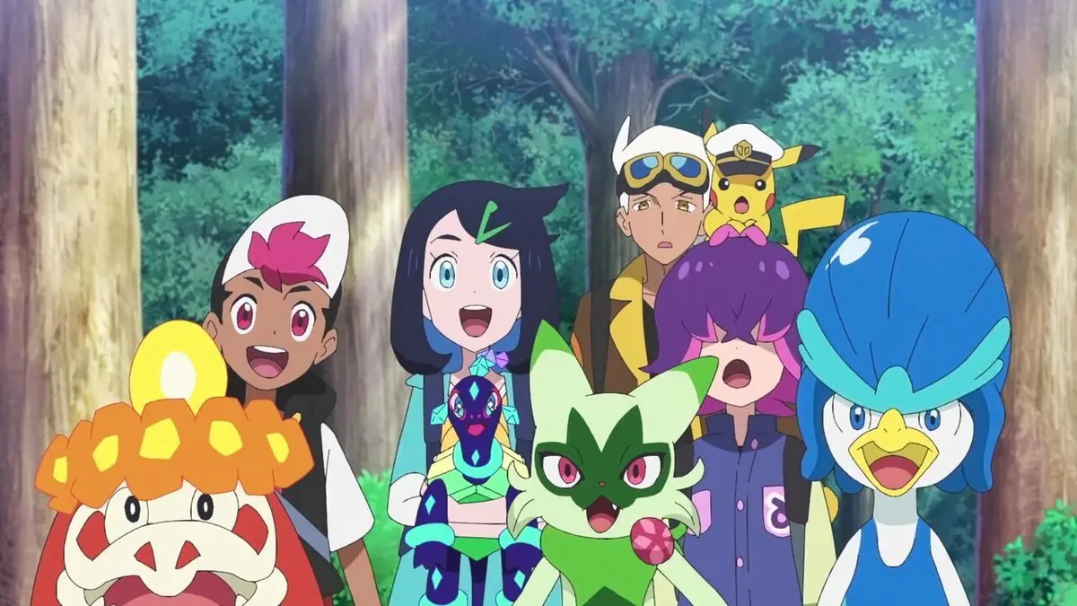 Pokémon : Les Horizons S27E40 Laqua, le paradis des Pokémon