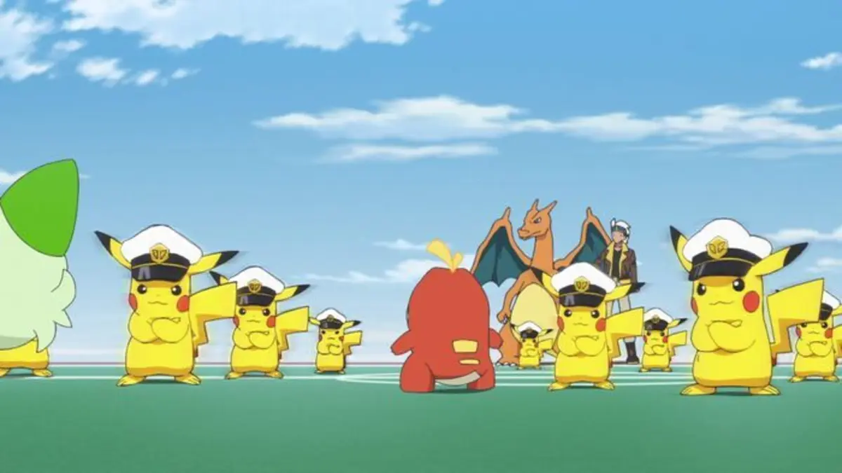 Pokémon : Les Horizons S26E07 L'entraînement spécial du Capitaine Pikachu !