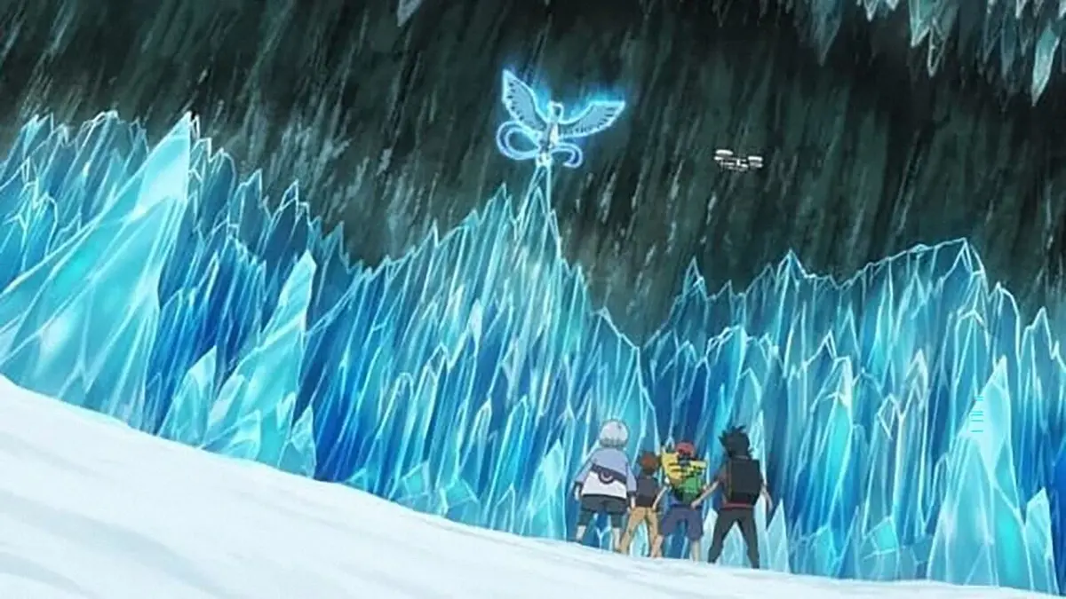 Pokémon, les voyages S25E12 Un combat de raid glacial