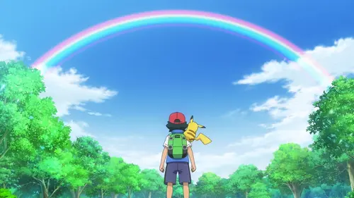 Pokémon, les voyages S25E53 L'arc-en-ciel et le maître Pokémon !