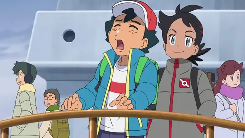 Pokémon, les voyages S23E08 La course de l'iceberg de Sinnoh ! en streaming