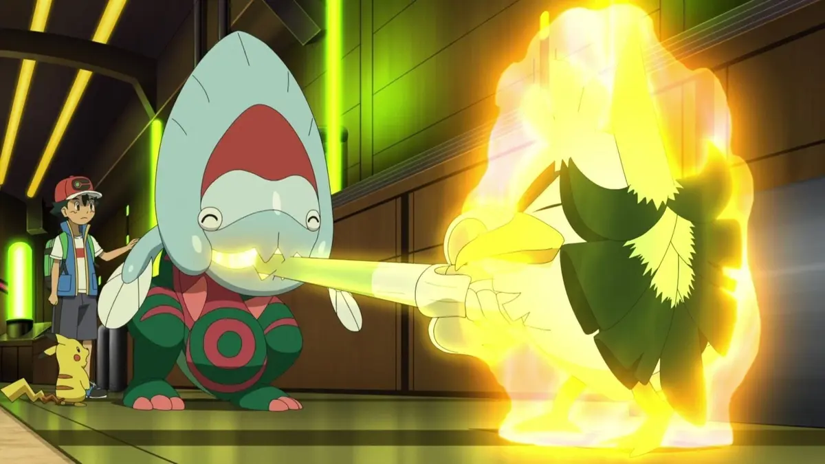 Visuel de Pokémon, les voyages S25E12 Un combat de raid glacial