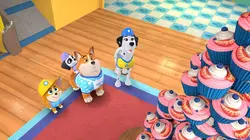 Pupstruction, les chiots en action  Construction pâtissière / Panique à la caserne