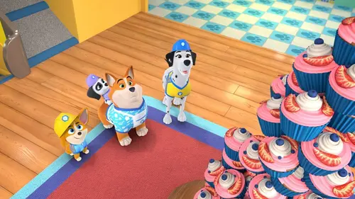 Pupstruction, les chiots en action Construction pâtissière / Panique à la caserne