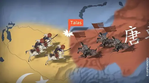 Quand l'histoire fait dates 751, les Arabes s'arrêtent à Talas en streaming