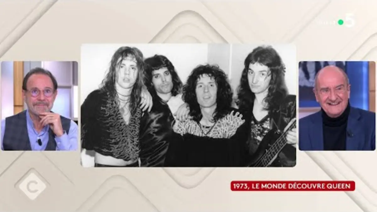 replay de 1973, le monde découvre Queen - L’Œil de Pierre Lescure - C à vous