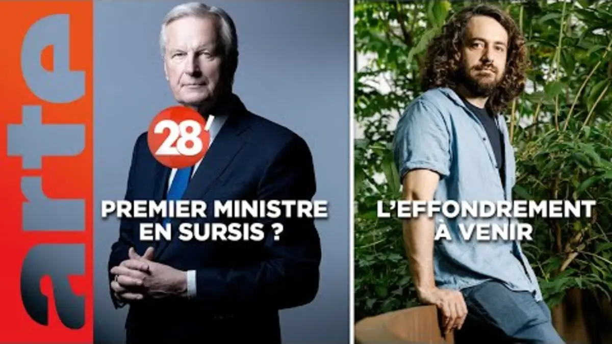 replay de Abel Quentin / Les jours de Michel Barnier à Matignon sont-ils déjà comptés ? | 28 minutes | ARTE