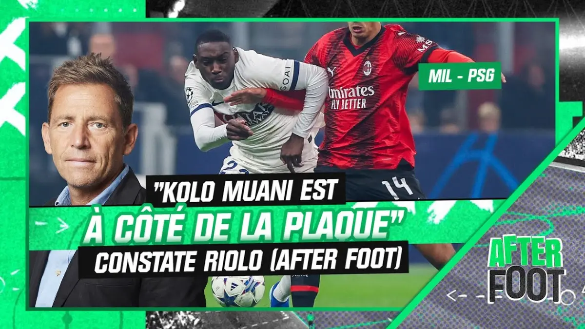 replay de AC Milan 2-1 PSG : "Kolo Muani est à côté de la plaque" constate Riolo (After Foot)