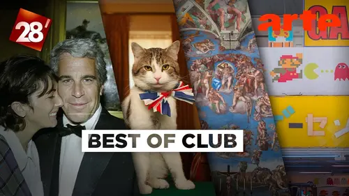 replay de Affaire Epstein, Larry le chat, musique et jeux vidéos… : Best of club | 28 minutes | ARTE