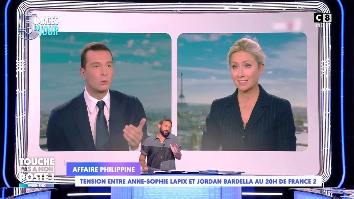 replay de Affaire Philippine : tension entre Anne-Sophie Lapix et Jordan Bardella