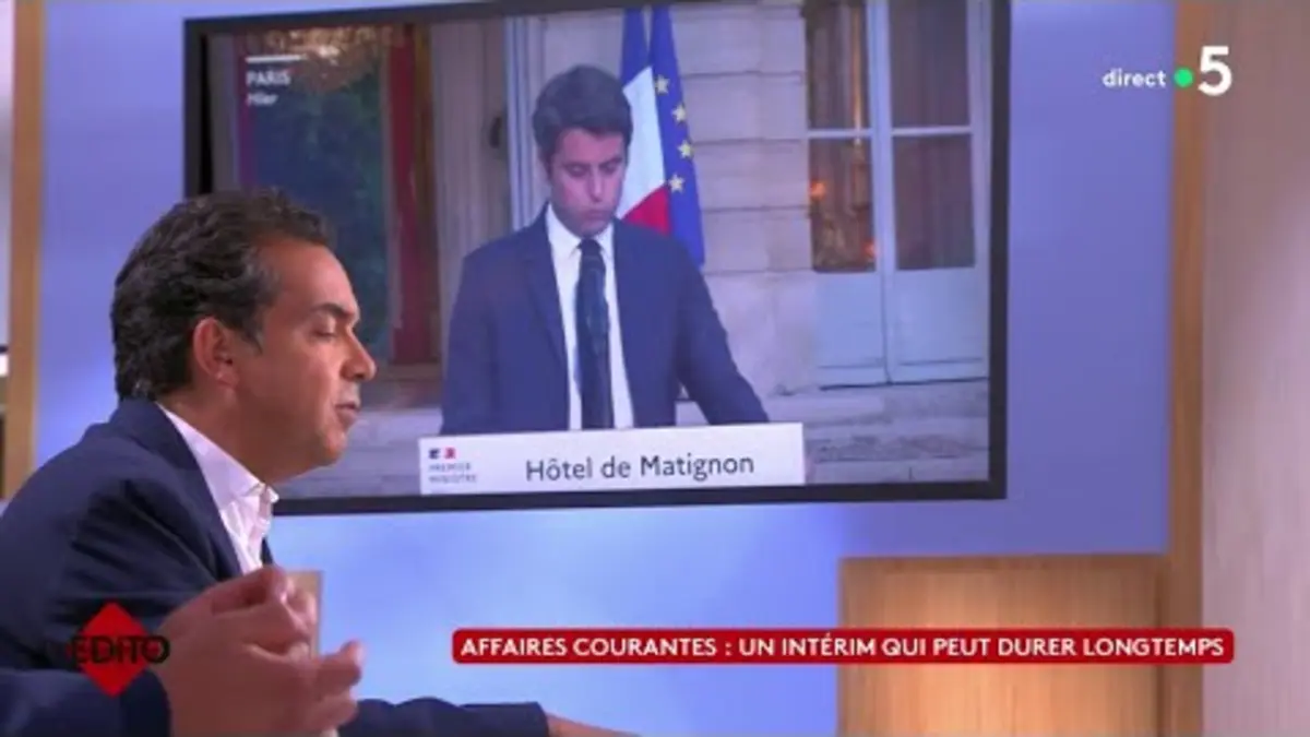 replay de Affaires courantes, un intérim qui peut durer longtemps - C à Vous - 08/07/2024