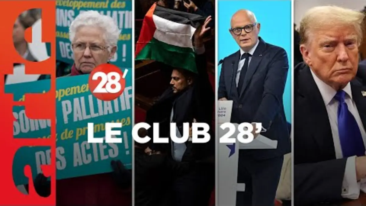 replay de Aide à mourir, Israël-Gaza, Trump coupable… : le Club 28' ! - 28 Minutes - ARTE