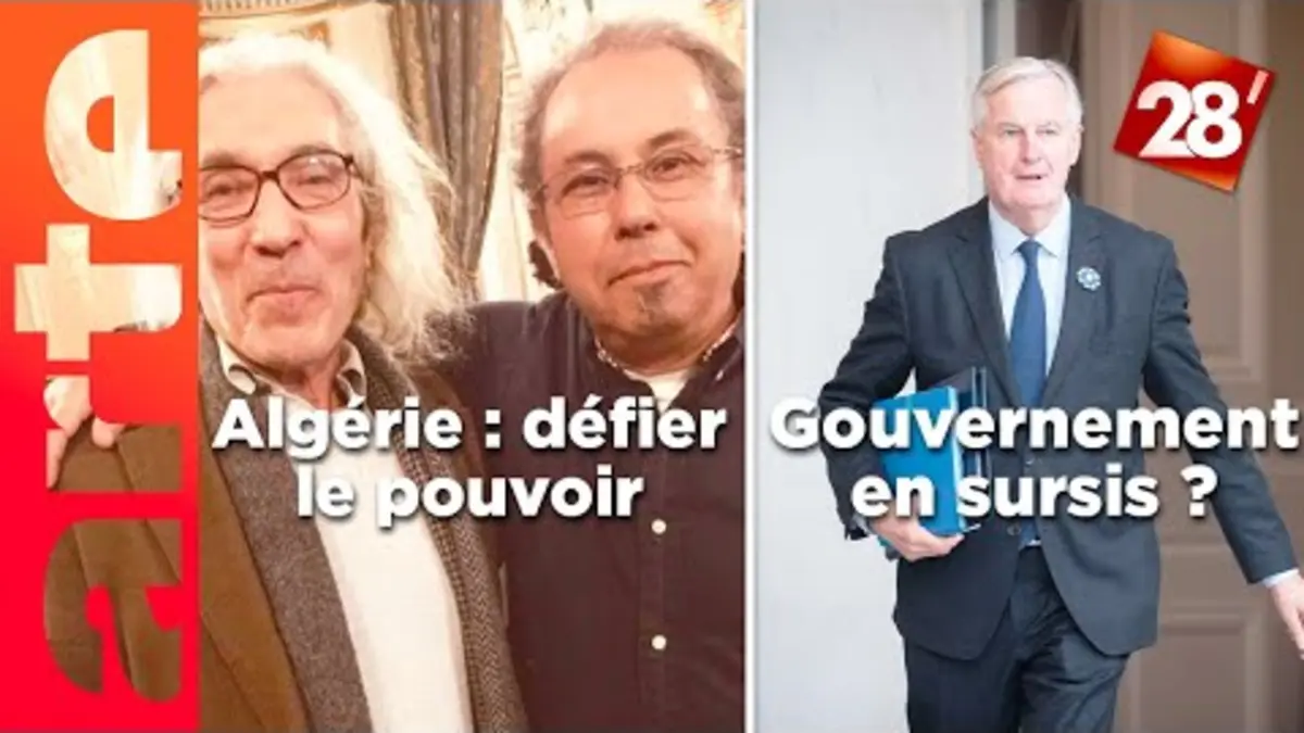 replay de Algérie : un écrivain contre le pouvoir / Le gouvernement Barnier en sursis ? | 28 minutes | ARTE