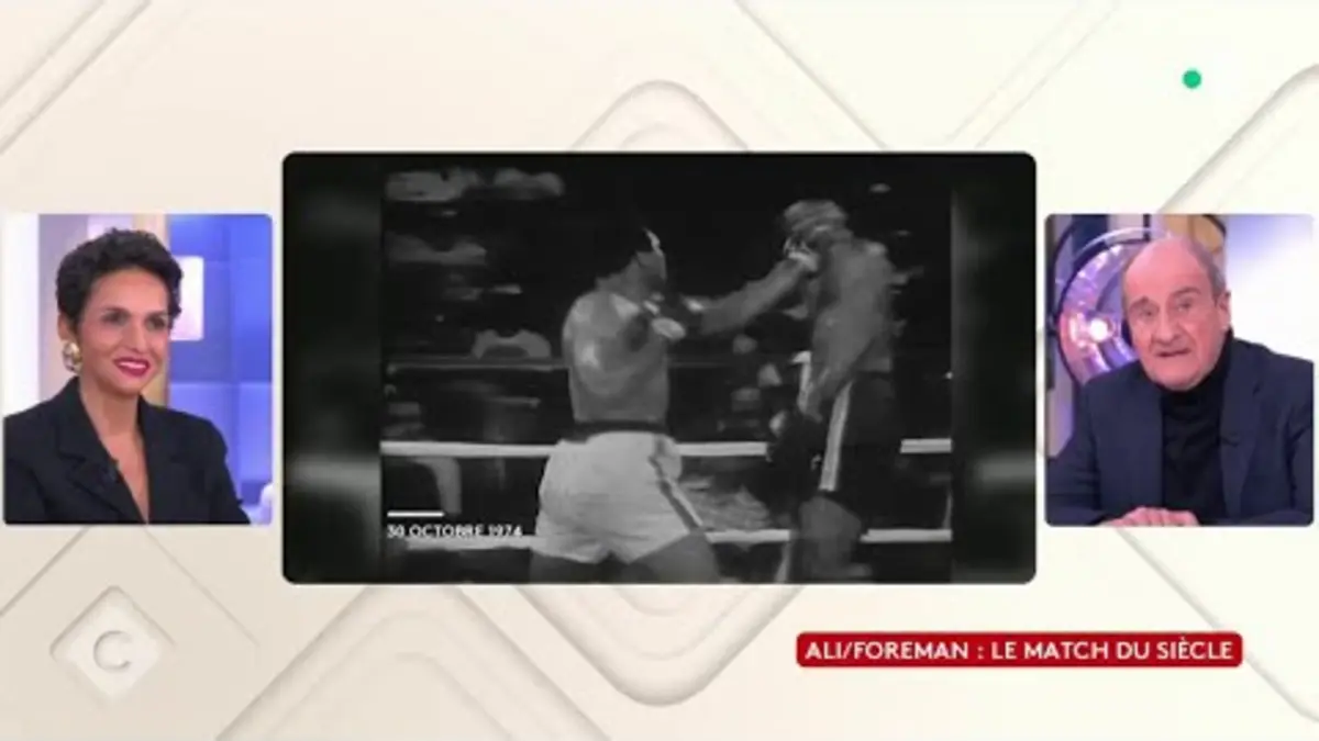 replay de Ali/Foreman : le match du siècle - L’Oeil de Pierre - C à Vous - 17/01/2024