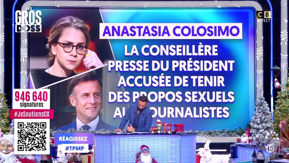 replay de Anastasia Colosimo accusée de tenir des propos sexuels aux journalistes