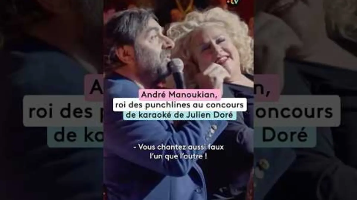 replay de André Manoukian est le roi de la punchline au karaoké de @juliendoreofficiel dans #CàVous