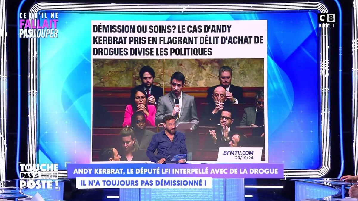 replay de Andy Kerbrat, le député LFI interpellé avec de la drogue, n’a toujours pas démissionné
