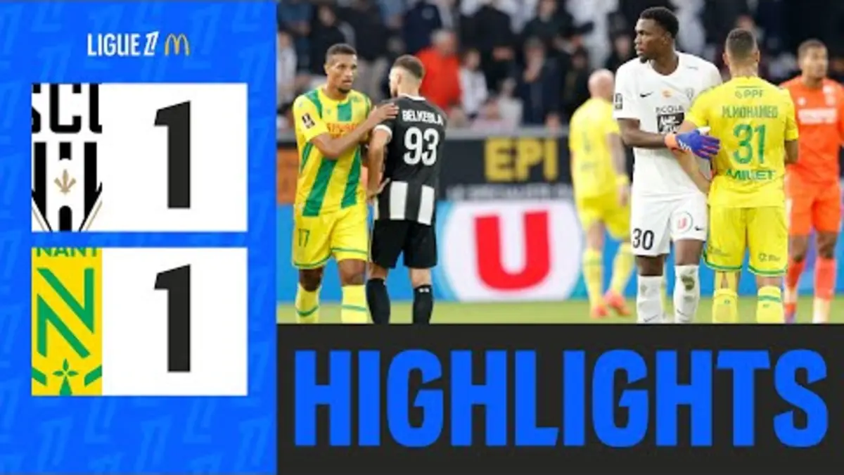 replay de ANGERS SCO - FC NANTES (1-1) - 5ème journée - Ligue 1 McDonald's 24/25