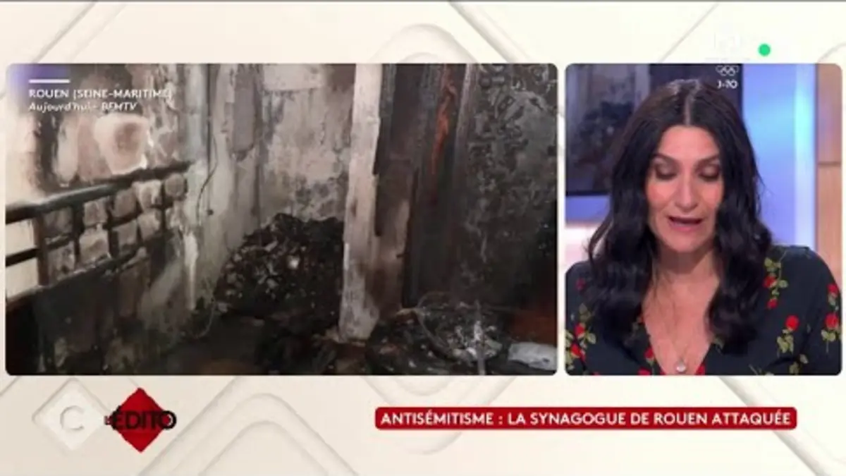 replay de Antisémitisme : la synagogue de Rouen attaquée - Anne Rosencher - C à vous - 16/05/2024