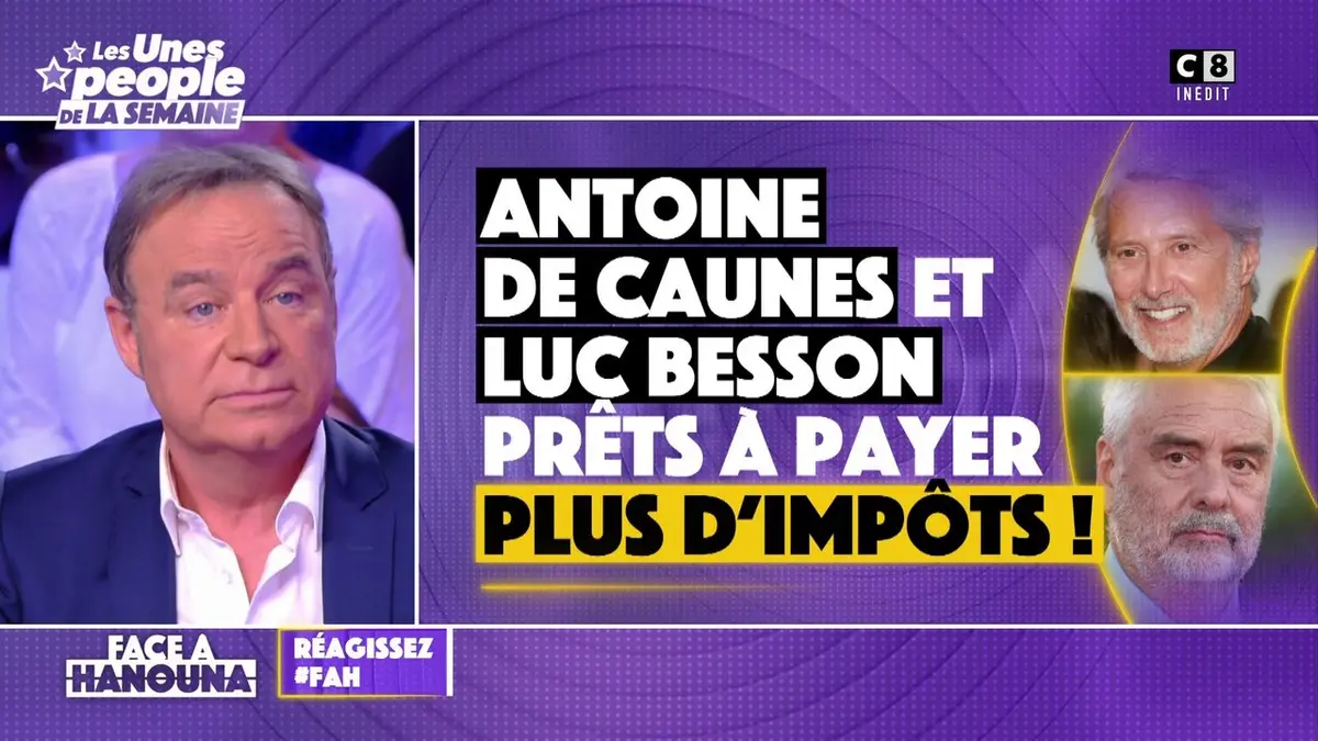 replay de Antoine de Caunes et Luc Besson prêts à payer plus d'impôts !
