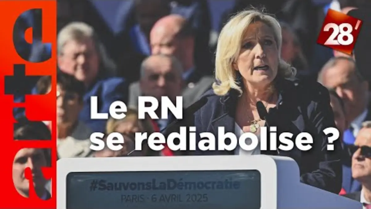 replay de Après la condamnation de Marine Le Pen, le RN en voie de rediabolisation ? | 28 minutes | ARTE