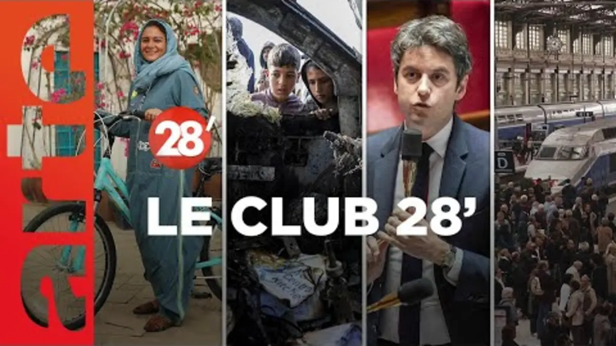 replay de Arabie saoudite, droit de grève, Israël, chômage… : le Club 28’ ! - 28 Minutes - ARTE