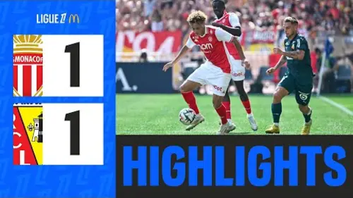 replay de AS MONACO - RC LENS (1-1) - 3ème journée - Ligue 1 McDonald's 24/25