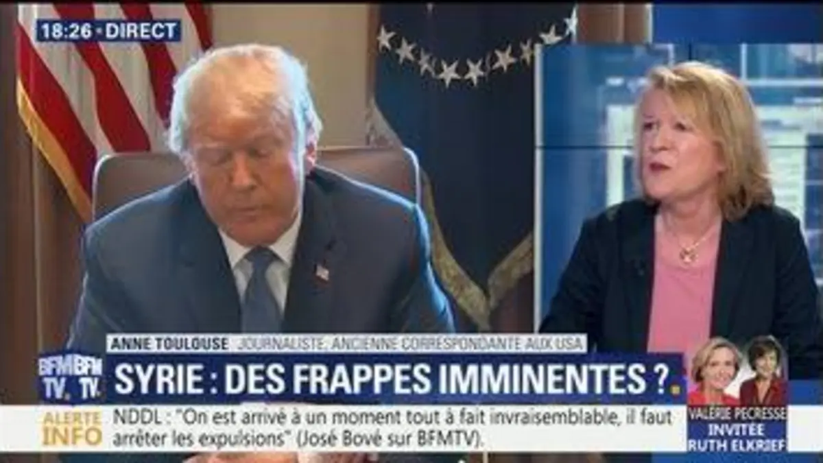 replay de Attaque chimique présumée en Syrie: Donald Trump fait planer la menace militaire