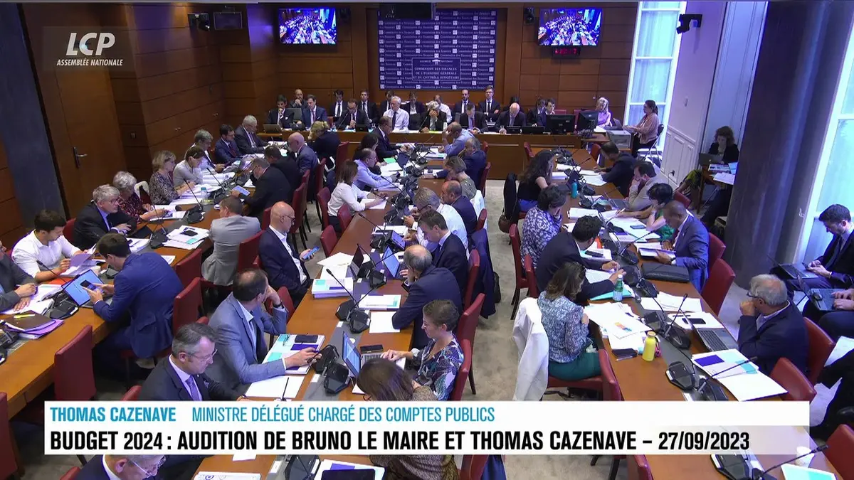 replay de Audition à l'Assemblée nationale - Budget 2024 : audition de Bruno Le Maire et Thomas Cazenave