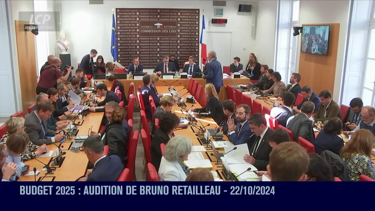 replay de Audition à l'Assemblée nationale - Budget 2025 : audition de Bruno Retailleau - 22/10/2024