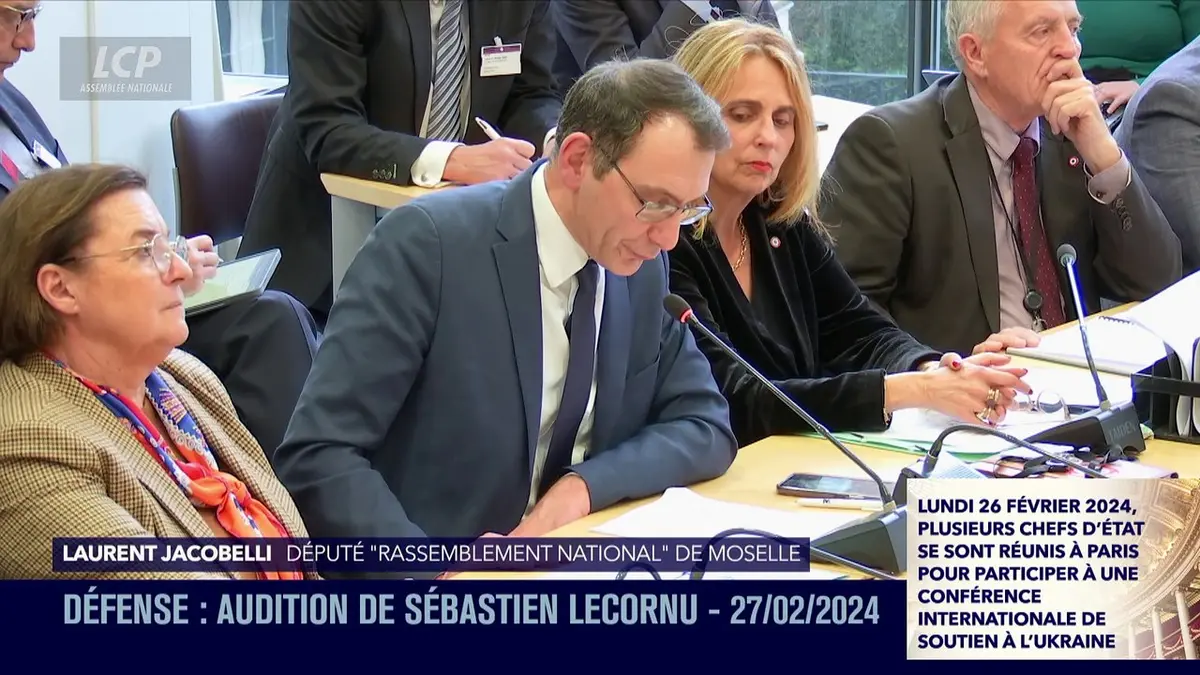 replay de Audition à l'Assemblée nationale - Défense : audition de Sébastien Lecornu - 27/02/2024