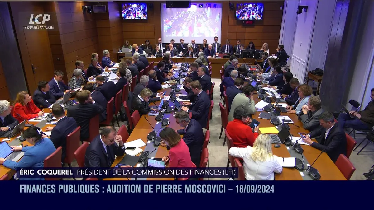 replay de Audition à l'Assemblée nationale - Finances publiques : audition de Pierre Moscovici - 18/09/24