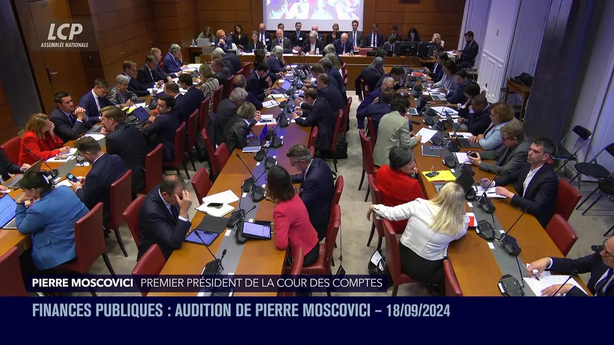 replay de Audition à l'Assemblée nationale - Finances publiques : audition de Pierre Moscovici - 18/09/24
