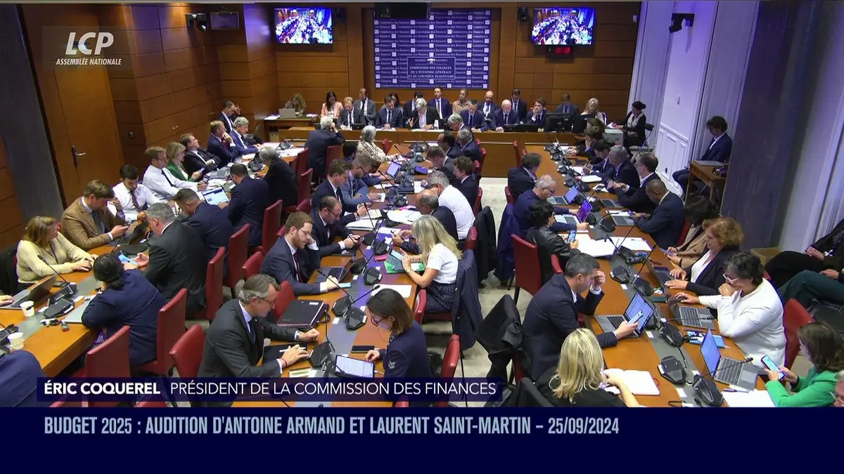 replay de Audition à l'Assemblée nationale - Finances publiques : les nouveaux ministres sur le gril des députés - 25/09/2024