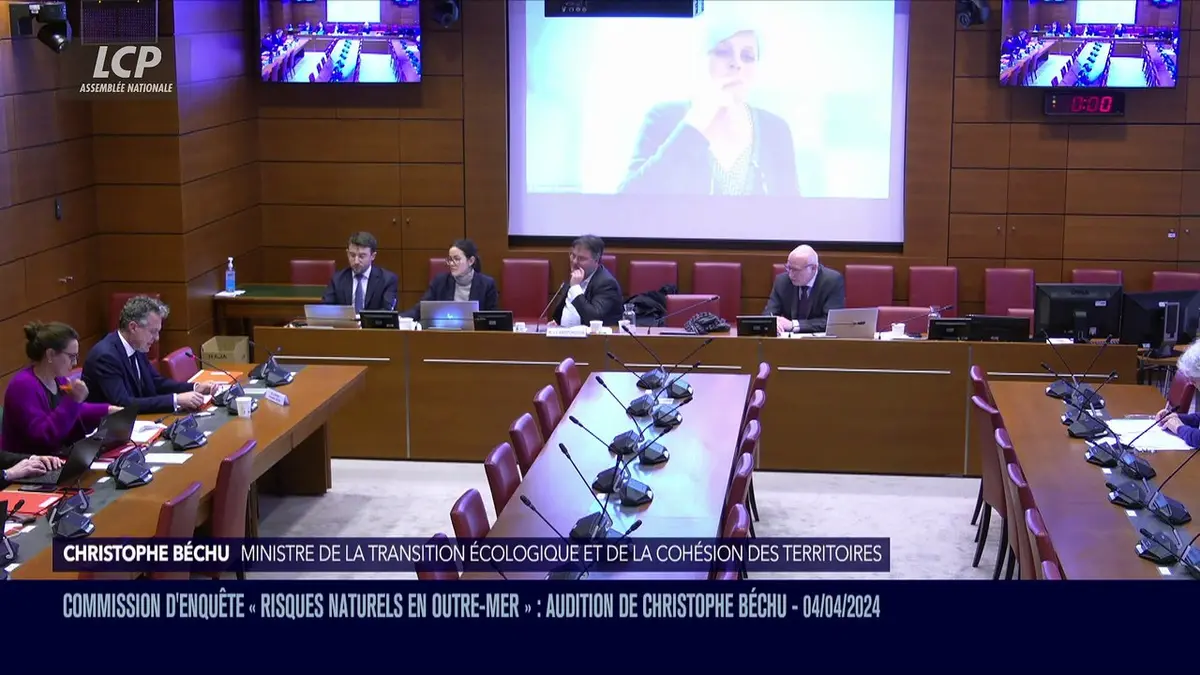 replay de Audition à l'Assemblée nationale - Risques naturels en outre-mer : audition de Christophe Béchu - 04/04/2024