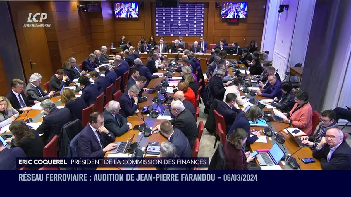 replay de Audition à l'Assemblée nationale - Situation de la SNCF : Audition de Jean-Pierre Farandou - 06/03/2024