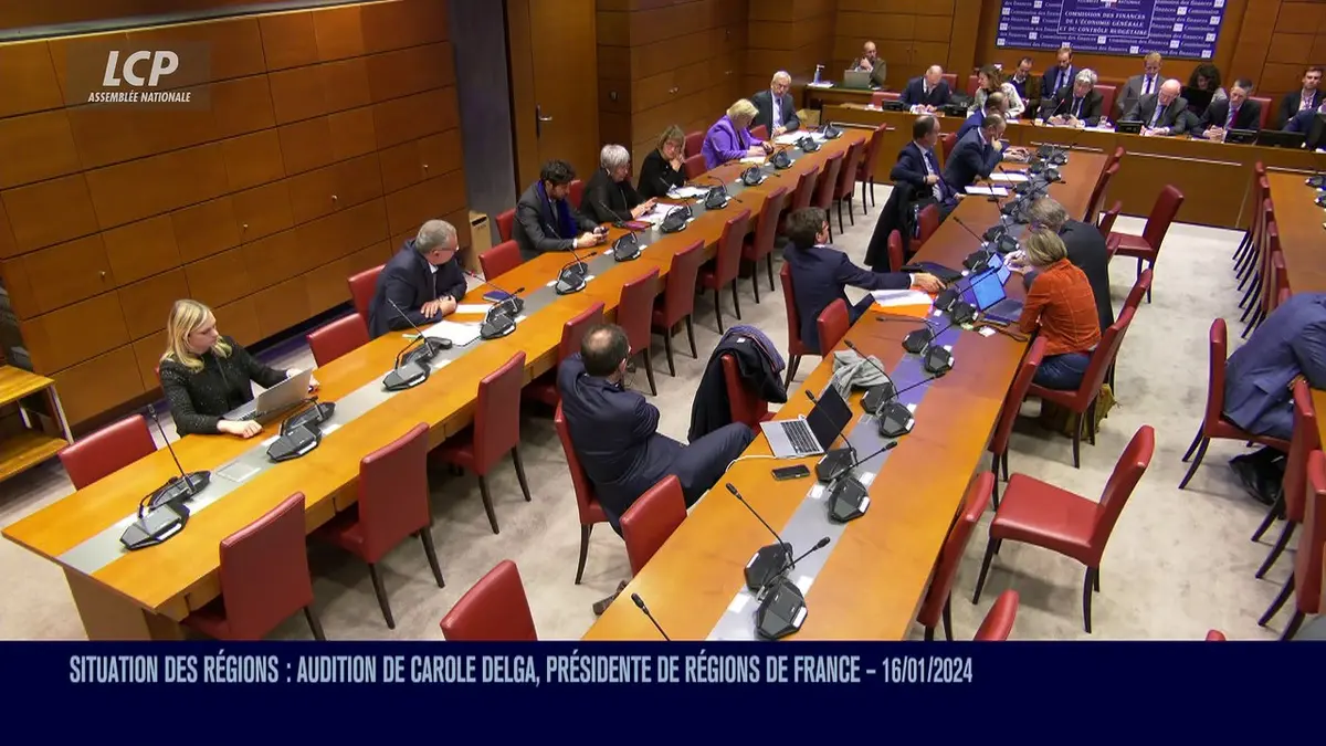 replay de Audition à l'Assemblée nationale - Situation financière des régions : audition de Carole Delga - 17/01/2024