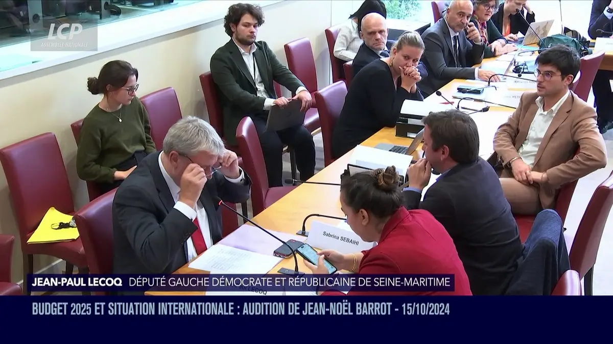 replay de Audition à l'Assemblée nationale - Situation internationale : audition du ministre de l'Europe et des Affaires étrangères - 15/10/2024