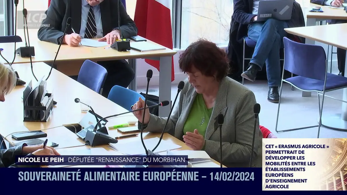 replay de Audition à l'Assemblée nationale - Souveraineté alimentaire : le rapport parlementaire - 14/02/2024