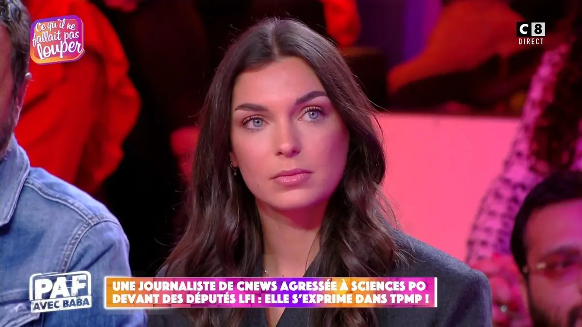replay de Audrey Bertheau, journaliste de CNews agressée devant Sciences Po devant des députés LFI