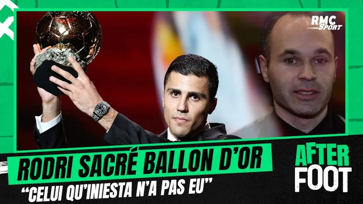 replay de Ballon d'Or : "Celui qu'Iniesta n'a pas eu" Rodri sacré, la revanche du football d'équipe.