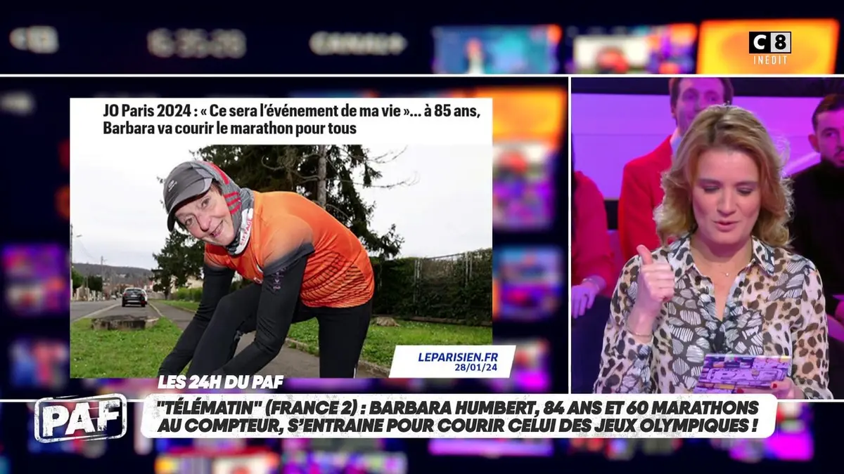 replay de Barbara Humbert, 84 ans, 60 marathons au compteur, s’entraine pour courir celui des JO !