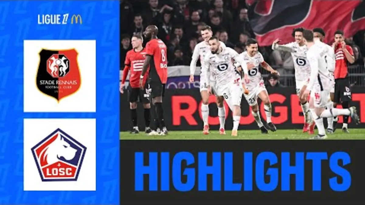 replay de Bentaleb puis Akpom FRAPPENT, Lille LUTTE mais BAT Rennes | 22ème journée - Ligue 1 McDonald's 24/25